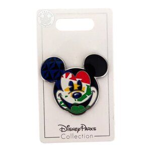 Disney Parks Mickey Mouse Epcot World Showcase Mexico Pavilion Mexican Flag Pin